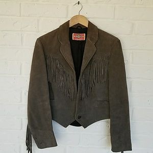 Vintage ms. Pioneer suede fringe jacket